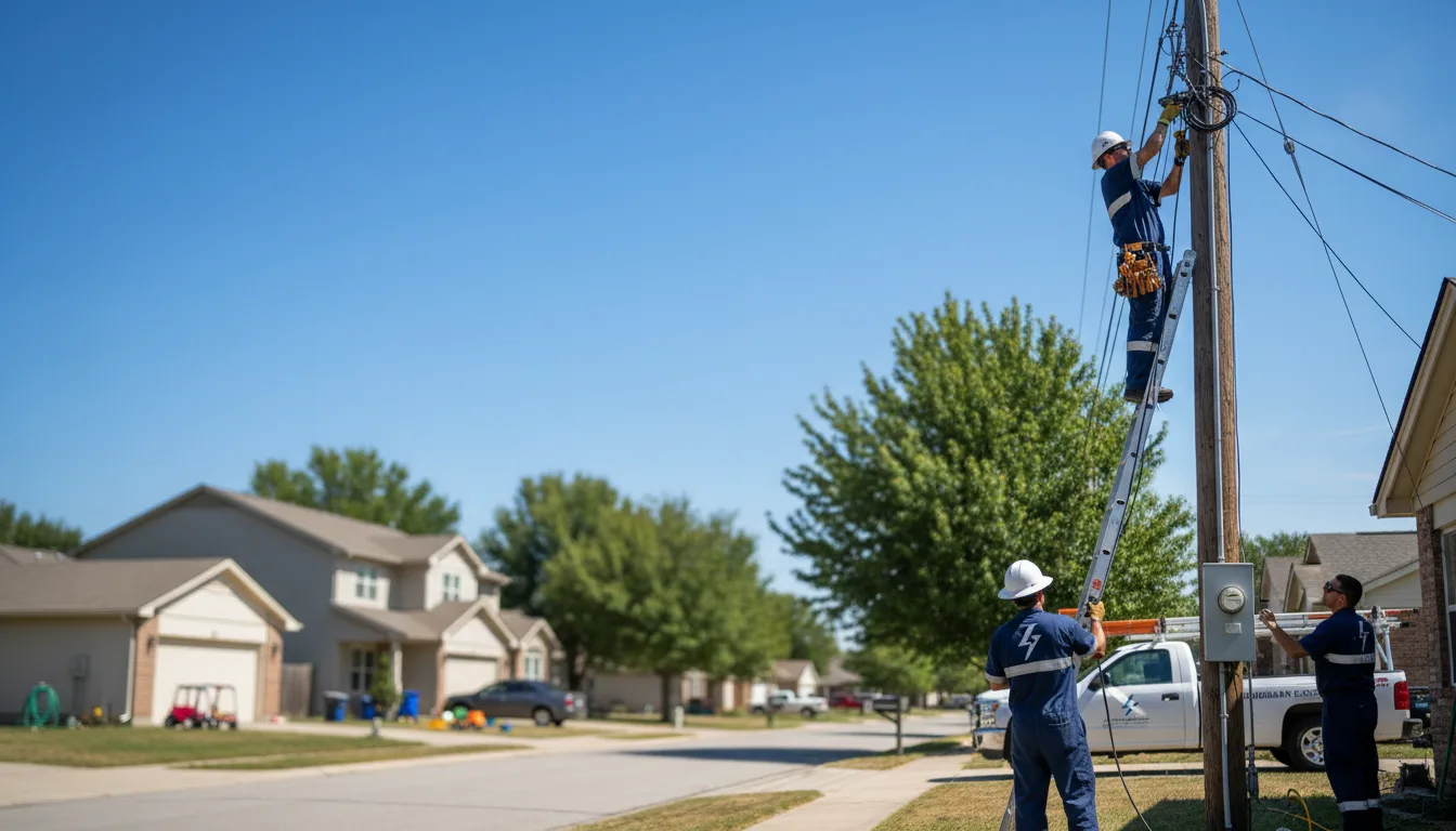 Residential electrician providing installation services in Lewisburg, OH